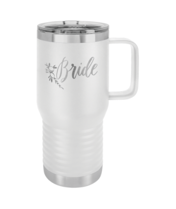 20 oz. White  Travel Mug...