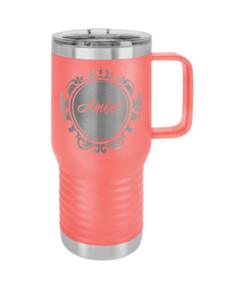 20 oz. Coral  Travel Mug...