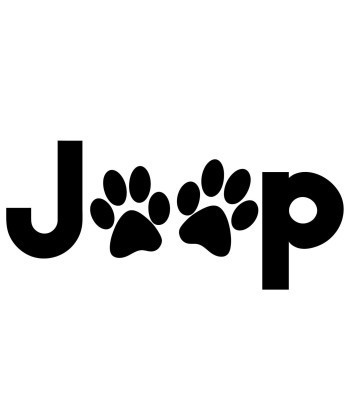Jeep Dog Paws Decal